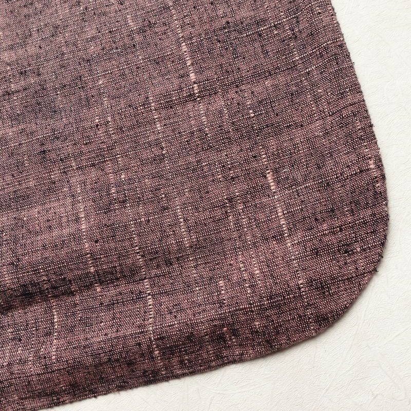 単衣 紬 紬着物 良品 正絹 その他の柄 単衣仕立て 身丈151.5cm 裄丈64cm シンプル 着物 紬地 カジュアル 紫・藤色_画像16