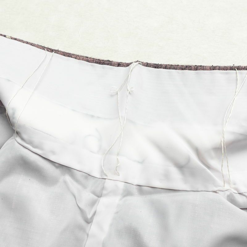 単衣 紬 紬着物 良品 正絹 その他の柄 単衣仕立て 身丈151.5cm 裄丈64cm シンプル 着物 紬地 カジュアル 紫・藤色_画像19