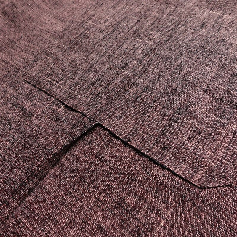 単衣 紬 紬着物 良品 正絹 その他の柄 単衣仕立て 身丈151.5cm 裄丈64cm シンプル 着物 紬地 カジュアル 紫・藤色_画像20