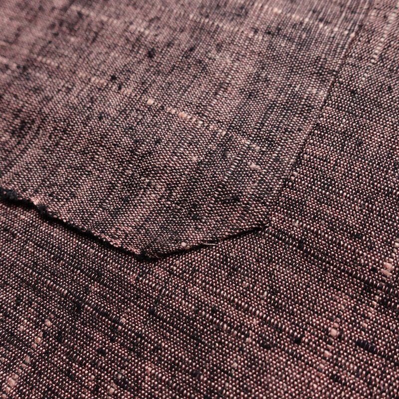 単衣 紬 紬着物 良品 正絹 その他の柄 単衣仕立て 身丈151.5cm 裄丈64cm シンプル 着物 紬地 カジュアル 紫・藤色_画像21