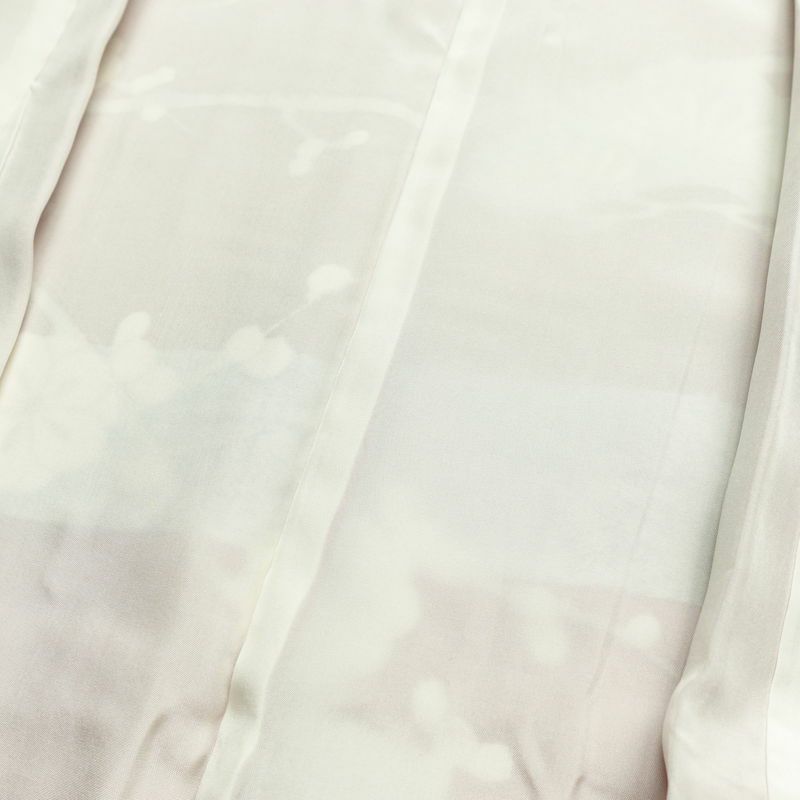 振袖 良品 金駒刺繍 綸子 正絹 古典柄 袷仕立て 身丈153.5cm 裄丈63cm 箔 金彩 フォーマル 着物 成人式 二十歳 松 菊 菖蒲 赤・朱_画像19