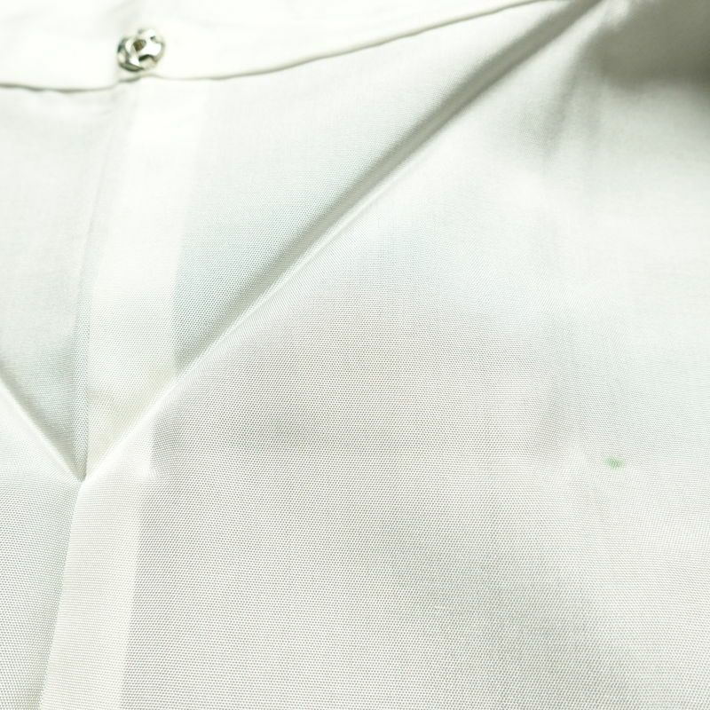 大島紬 証紙なし 正絹 幾何学柄・抽象柄 袷仕立て 身丈153.5cm 裄丈63cm 着物 青・紺_画像19