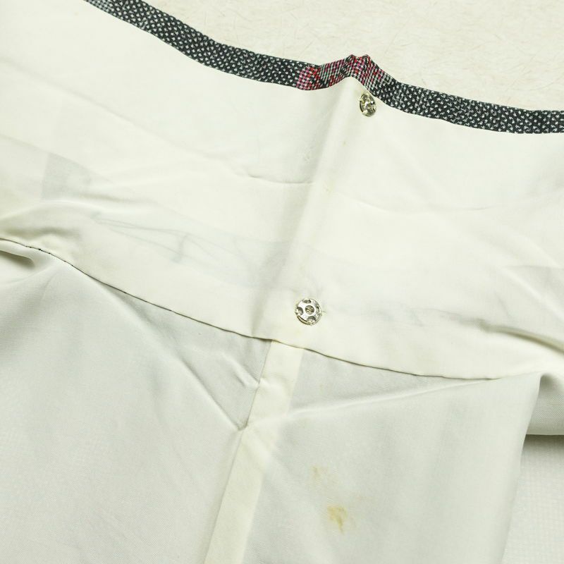 大島紬 証紙なし 正絹 花柄 袷仕立て 身丈162cm 裄丈66.5cm 着物 グレー_画像18