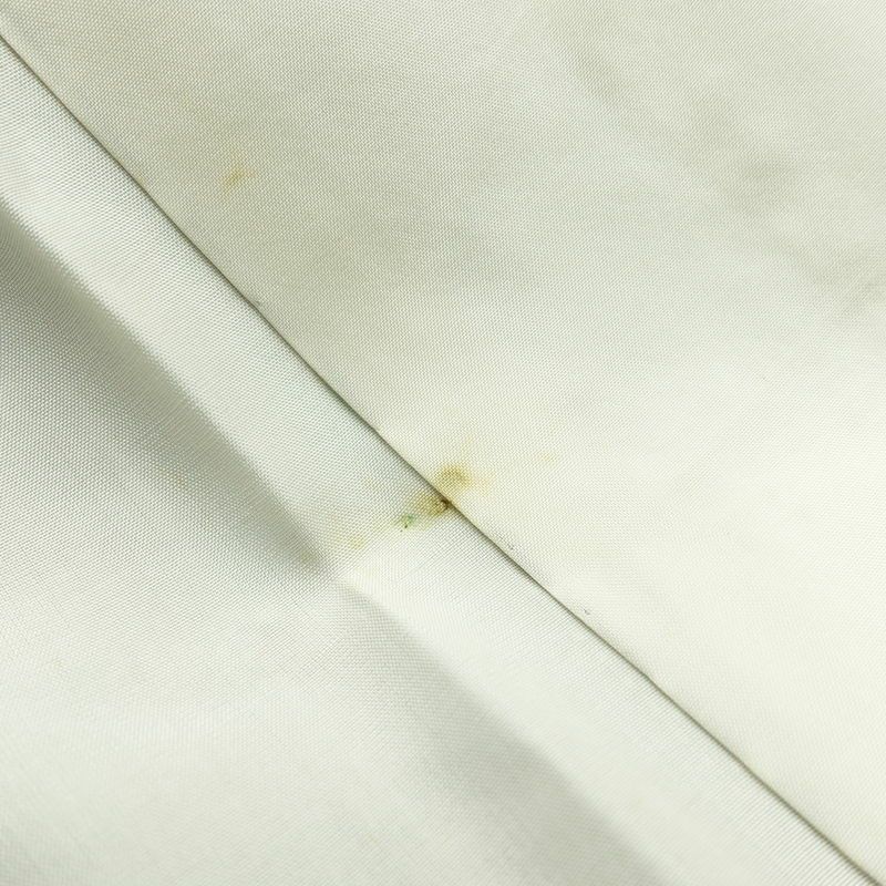 大島紬 証紙なし 正絹 花柄 袷仕立て 身丈162cm 裄丈66.5cm 着物 グレー_画像20