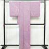 小紋 絞り 総絞り 正絹 古典柄 袷仕立て 身丈160.5cm 裄丈67cm 着物 紫・藤色_画像2