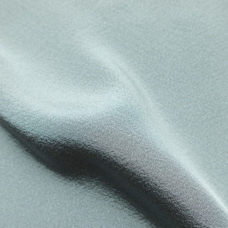 訪問着 落款入り 縮緬 一つ紋付き 正絹 木の葉・植物柄 袷仕立て 身丈157cm 裄丈66cm 共八掛 フォーマル 友禅 着物 入学式 卒業式 作家物 青・紺_画像21