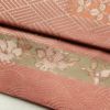 作り帯 名古屋帯 なごや帯 六通柄 美品 正絹 古典柄 金糸 帯 くすみピンク ピンク_画像6