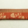 名古屋帯 なごや帯 六通柄 美品 正絹 花柄 通し仕立て 帯 未使用品 モダン カジュアル 紬地 橙_画像16