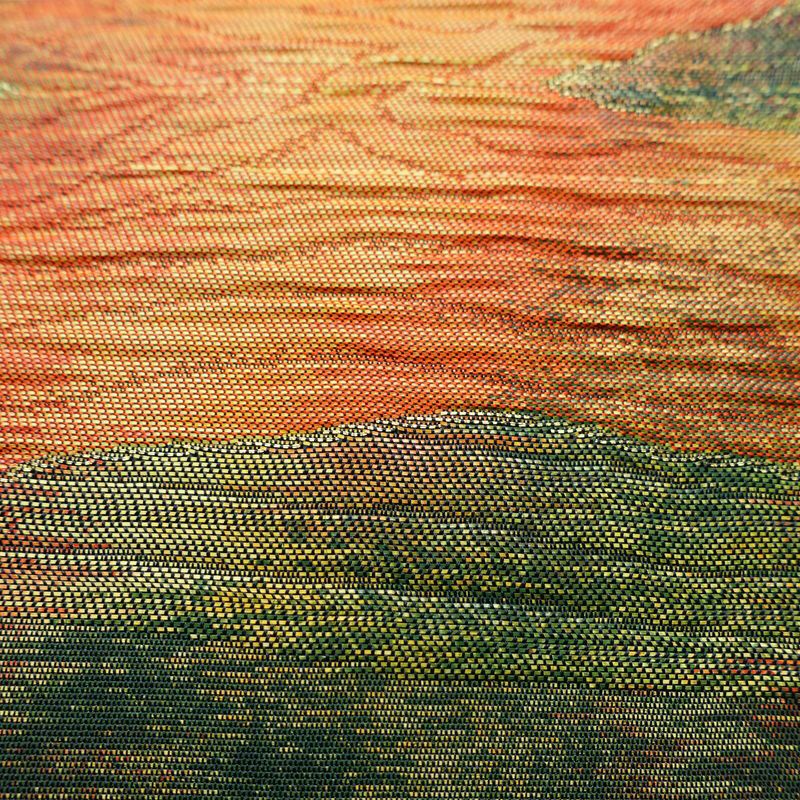 名古屋帯 なごや帯 ふくれ織 太鼓柄 良品 正絹 幾何学柄・抽象柄 名古屋仕立て 箔 帯 モダン 多色使い_画像5