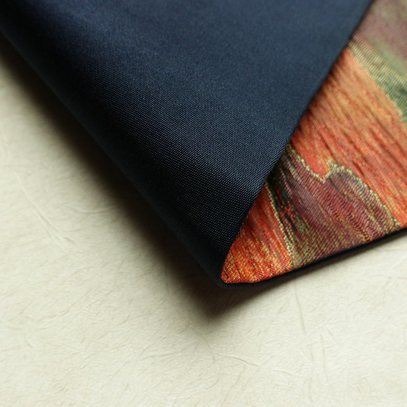 名古屋帯 なごや帯 ふくれ織 太鼓柄 良品 正絹 幾何学柄・抽象柄 名古屋仕立て 箔 帯 モダン 多色使い_画像10