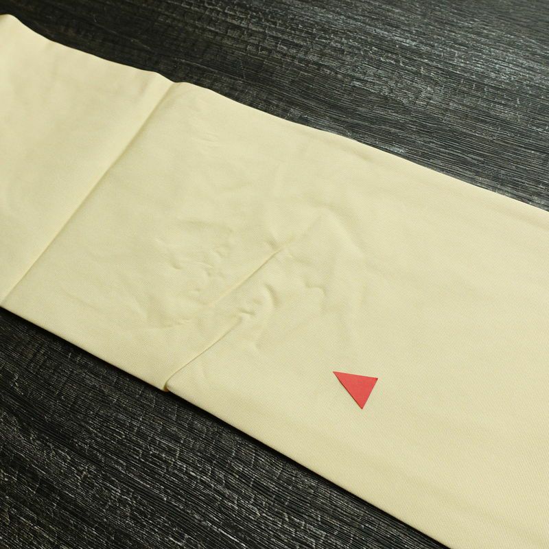 名古屋帯 なごや帯 太鼓柄 正絹 花柄 名古屋仕立て 金彩 帯 手描き クリーム_画像14