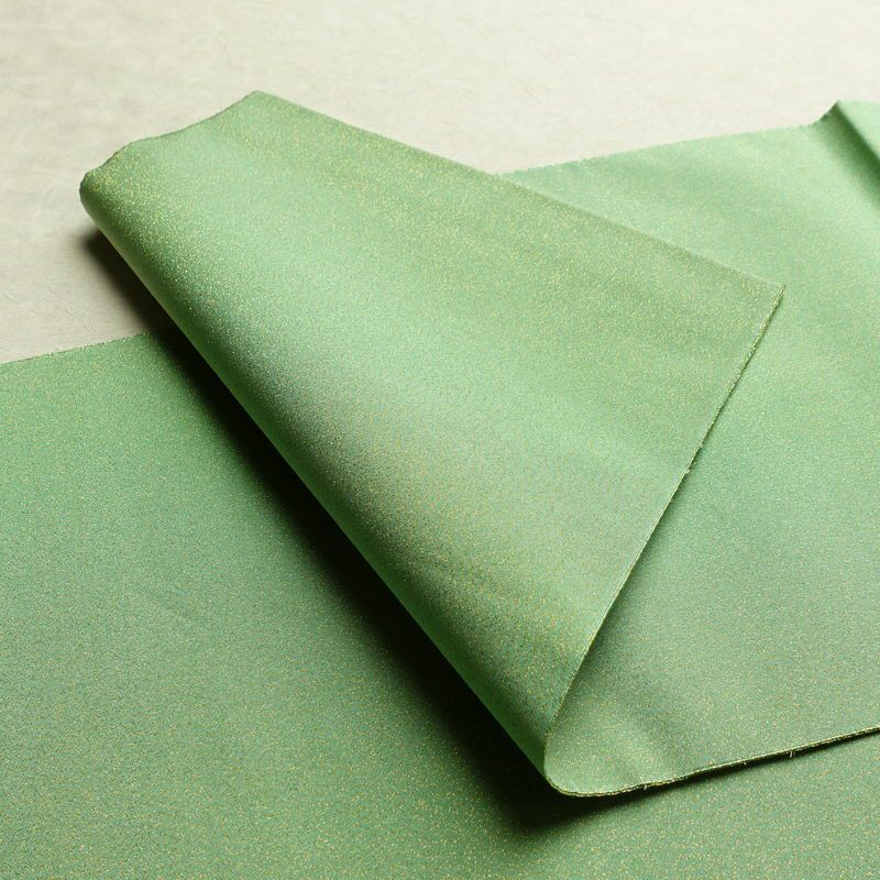 袋帯 つづれ織 太鼓柄 美品 フォーマル用 正絹 人物・動物柄 箔 帯 入学式 卒業式 パステルカラー 金通し 緑・うぐいす色_画像11