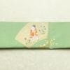 袋帯 つづれ織 太鼓柄 美品 フォーマル用 正絹 人物・動物柄 箔 帯 入学式 卒業式 パステルカラー 金通し 緑・うぐいす色_画像16