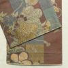 袋帯 六通柄 良品 フォーマル用 正絹 花柄 箔 金糸 帯 入学式 卒業式 結婚式 桜 くすみカラー 多色使い_画像14