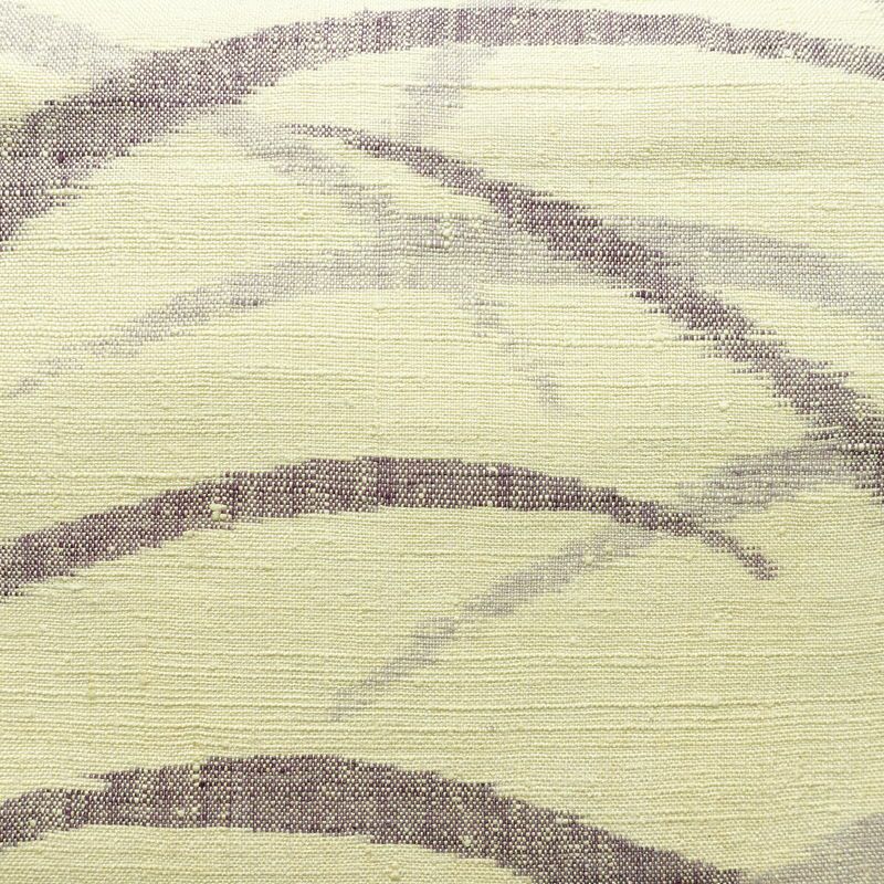 名古屋帯 全通柄 正絹 木の葉・植物柄 松葉仕立て 帯 紬地 芝 クリーム_画像2