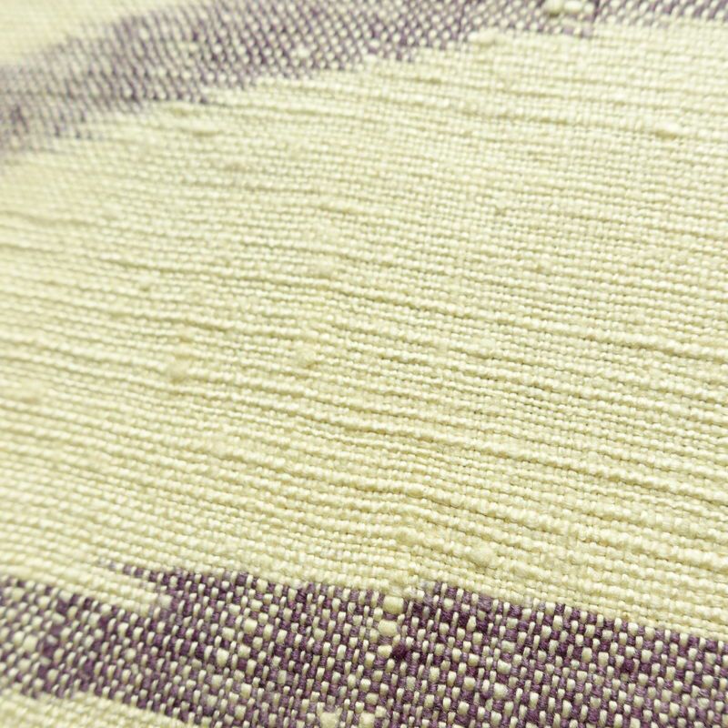 名古屋帯 全通柄 正絹 木の葉・植物柄 松葉仕立て 帯 紬地 芝 クリーム_画像5