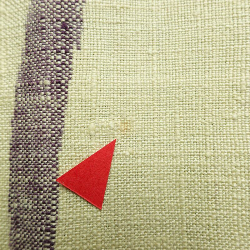 名古屋帯 全通柄 正絹 木の葉・植物柄 松葉仕立て 帯 紬地 芝 クリーム_画像13