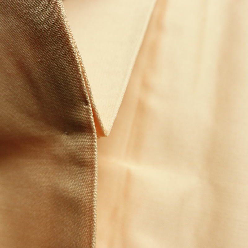 名古屋帯 太鼓柄 良品 正絹 花柄 名古屋仕立て 箔 帯 ベージュ_画像20