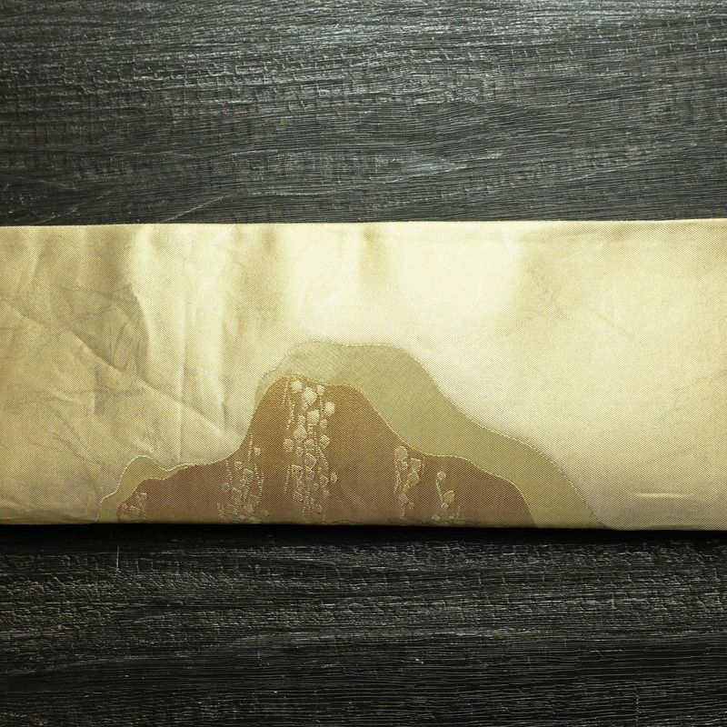 袋帯 六通柄 フォーマル用 正絹 木の葉・植物柄 箔 帯 入学式 卒業式 結婚式 金・銀_画像13