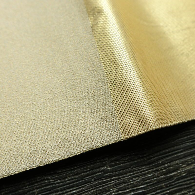 袋帯 六通柄 フォーマル用 正絹 木の葉・植物柄 箔 帯 入学式 卒業式 結婚式 金・銀_画像16