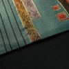 袋帯 六通柄 良品 フォーマル用 正絹 縞柄・線柄 箔 帯 入学式 卒業式 緑・うぐいす色_画像13