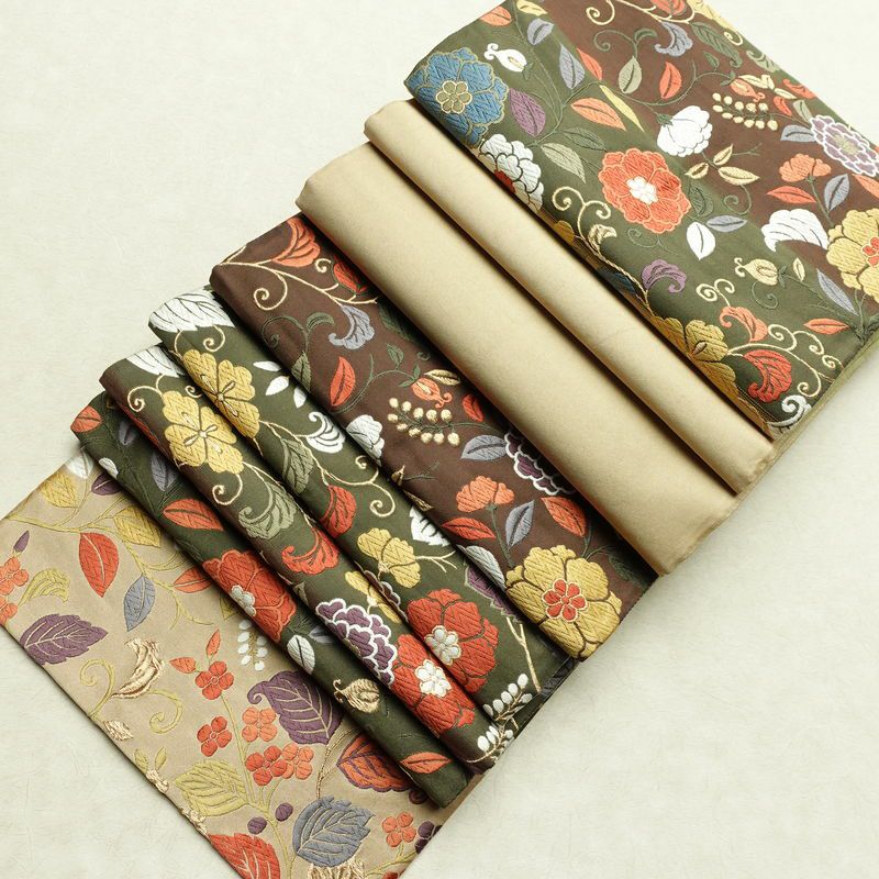 袋帯 紹巴 六通柄 正絹 木の葉・植物柄 金糸 帯 入学式 卒業式 結婚式 多色使い_画像21