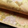 袋帯 プラチナ箔 六通柄 美品 フォーマル用 正絹 花柄 箔 金通し 金糸 帯 入学式 卒業式 結婚式 ピンク_画像10