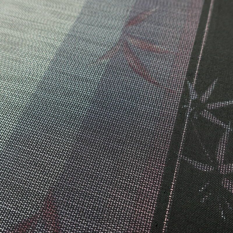 本場大島紬 伝統工芸品 単衣 美品 証紙あり 正絹 木の葉・植物柄 単衣仕立て 身丈159.5cm 裄丈65cm さが美 着物 紫・藤色_画像10