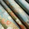 袋帯 六通柄 良品 フォーマル用 正絹 古典柄 箔 帯 入学式 卒業式 結婚式 振袖 二十歳 青・紺_画像21
