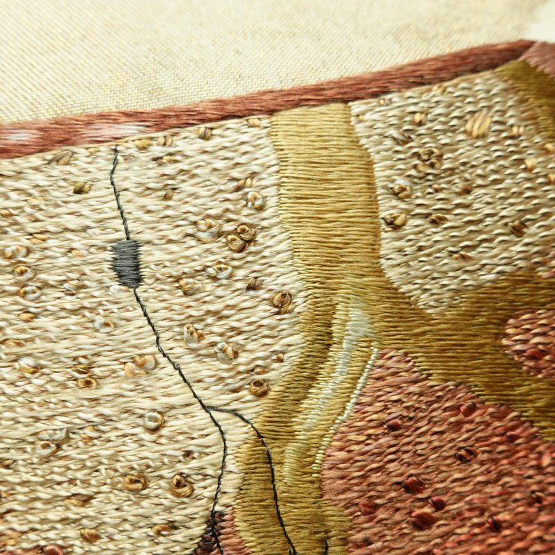 袋帯 太鼓柄 フォーマル用 正絹 その他の柄 箔 刺繍 帯 器 お茶会 クリーム_画像5