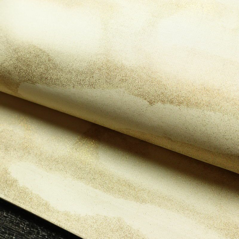 袋帯 太鼓柄 フォーマル用 正絹 その他の柄 箔 刺繍 帯 器 お茶会 クリーム_画像6