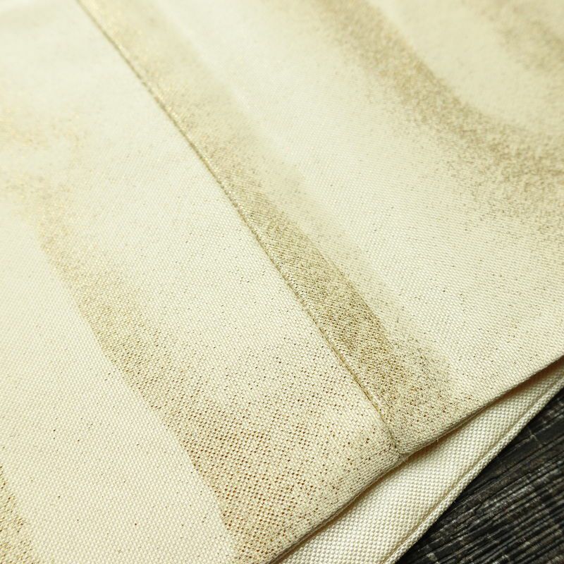 袋帯 太鼓柄 フォーマル用 正絹 その他の柄 箔 刺繍 帯 器 お茶会 クリーム_画像11