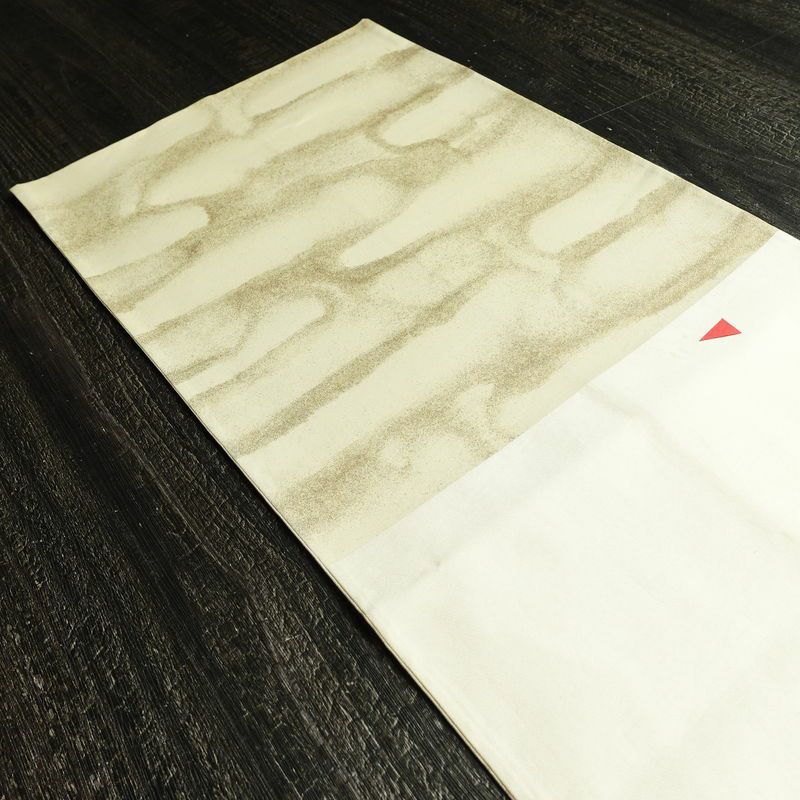 袋帯 太鼓柄 フォーマル用 正絹 その他の柄 箔 刺繍 帯 器 お茶会 クリーム_画像18