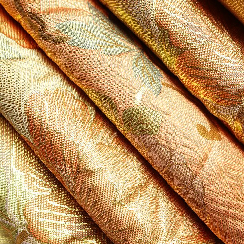 袋帯 六通柄 フォーマル用 正絹 花柄 箔 帯 入学式 卒業式 結婚式 金・銀_画像20