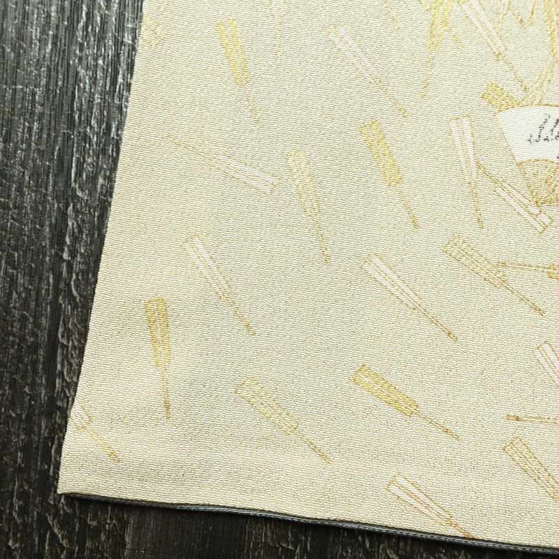 色留袖 三つ紋付き 松尾光琳 落款入り 縮緬 正絹 古典柄 袷仕立て 身丈165.5cm 裄丈67.5cm 箔 フォーマル 着物 結婚式 青・紺_画像11