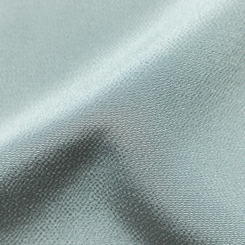 色留袖 三つ紋付き 松尾光琳 落款入り 縮緬 正絹 古典柄 袷仕立て 身丈165.5cm 裄丈67.5cm 箔 フォーマル 着物 結婚式 青・紺_画像21