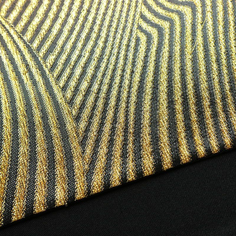 袋帯 全通柄 良品 フォーマル用 正絹 流水・波柄 箔 金糸 銀糸 帯 多色使い_画像14