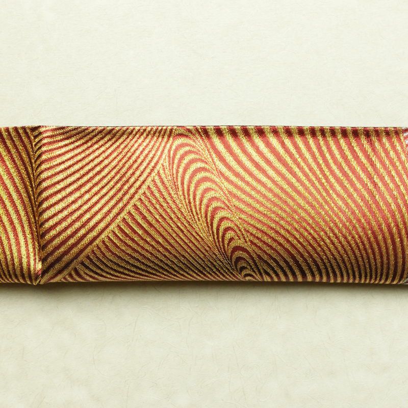 袋帯 全通柄 良品 フォーマル用 正絹 流水・波柄 箔 金糸 銀糸 帯 多色使い_画像16