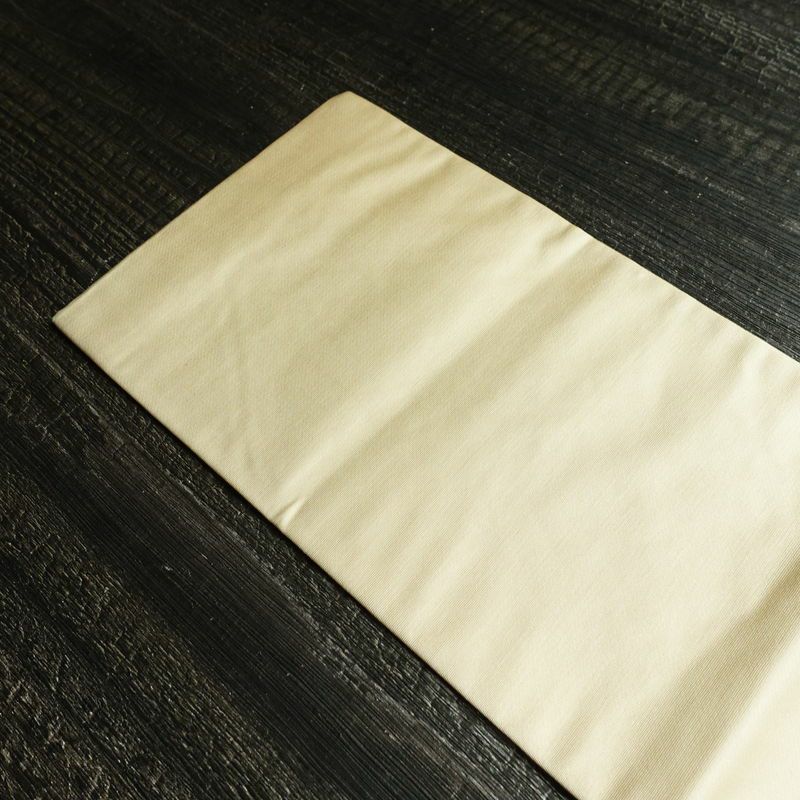 名古屋帯 太鼓柄 正絹 風景柄 名古屋仕立て 箔 帯 クリーム_画像16