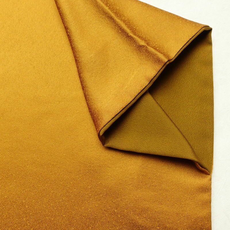 振袖 正絹 木の葉・植物柄 袷仕立て 身丈170.5cm 裄丈69cm 箔 フォーマル 成人式 二十歳 黄・黄土色_画像16