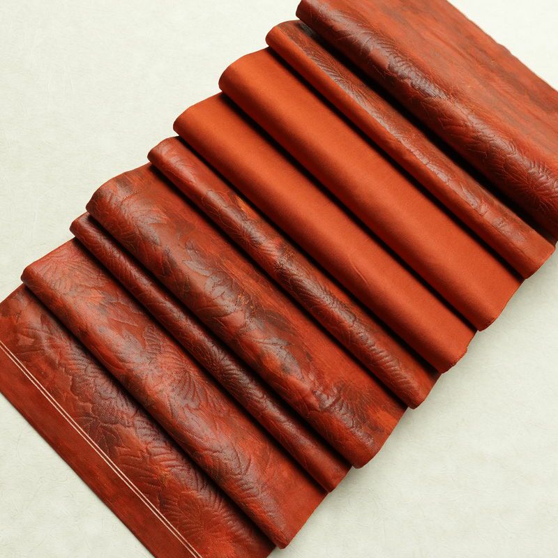 袋帯 六通柄 フォーマル用 正絹 花柄 帯 橙_画像20