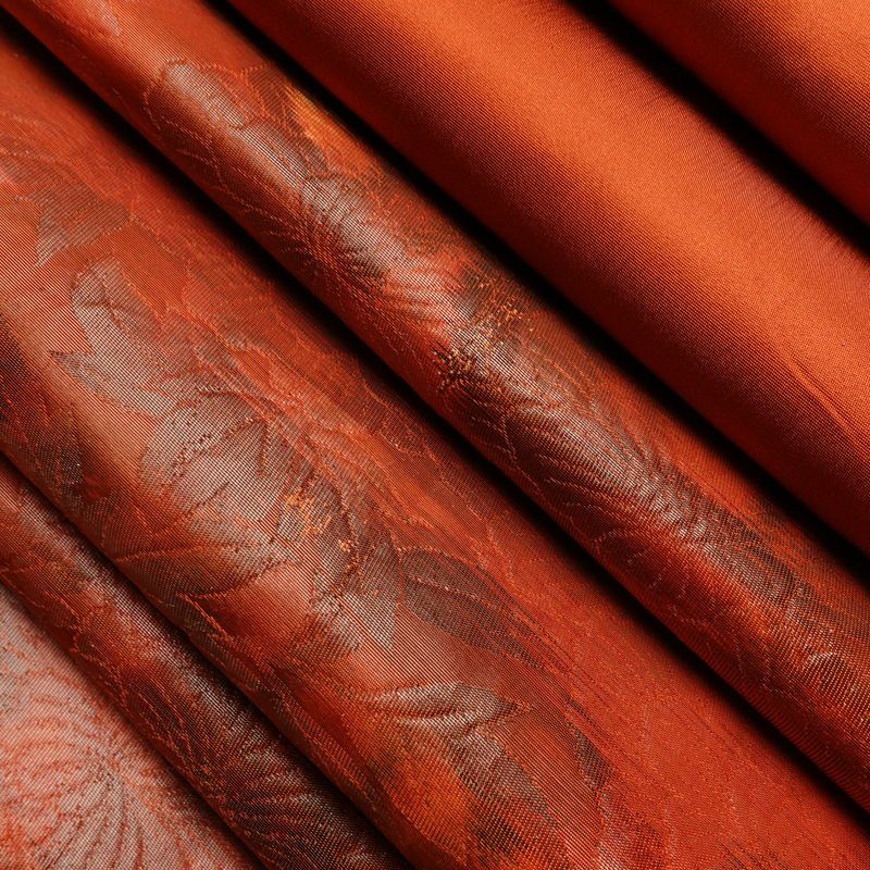 袋帯 六通柄 フォーマル用 正絹 花柄 帯 橙_画像21