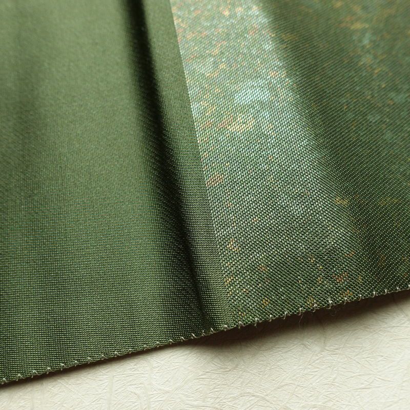 袋帯 六通柄 良品 フォーマル用 正絹 古典柄 箔 金糸 帯 入学式 卒業式 結婚式 緑・うぐいす色_画像17