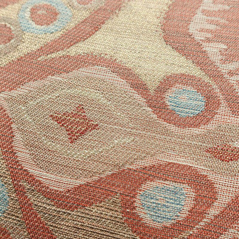 袋帯 六通柄 フォーマル用 正絹 幾何学柄・抽象柄 帯 ベージュ_画像3