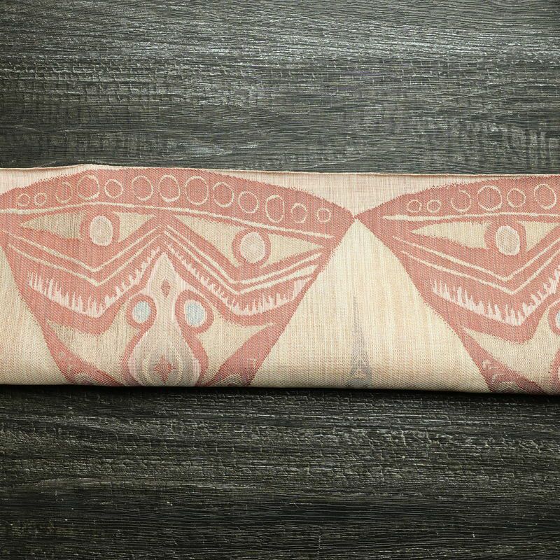 袋帯 六通柄 フォーマル用 正絹 幾何学柄・抽象柄 帯 ベージュ_画像16