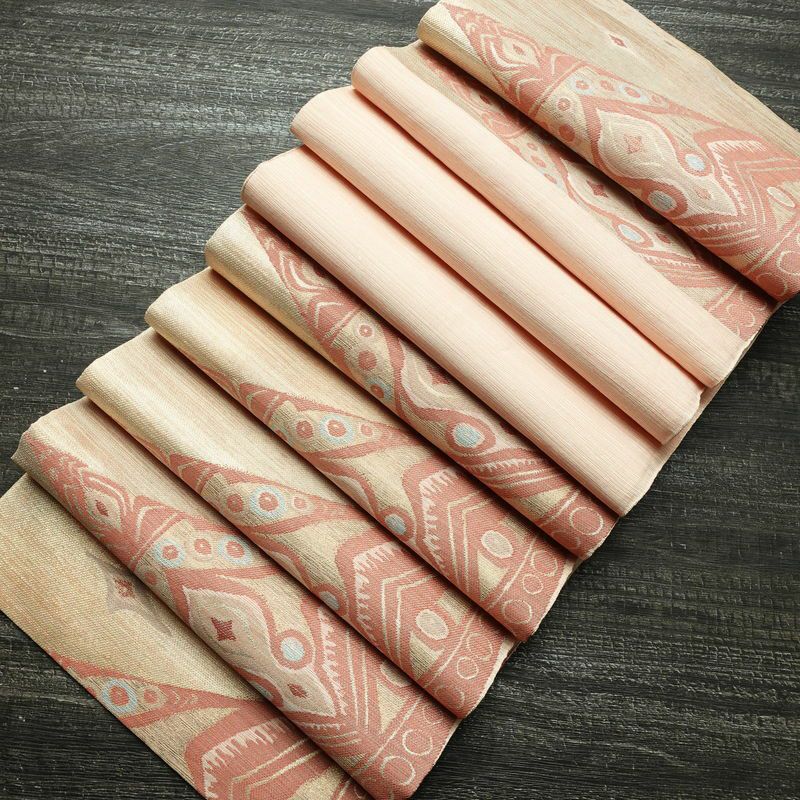 袋帯 六通柄 フォーマル用 正絹 幾何学柄・抽象柄 帯 ベージュ_画像20