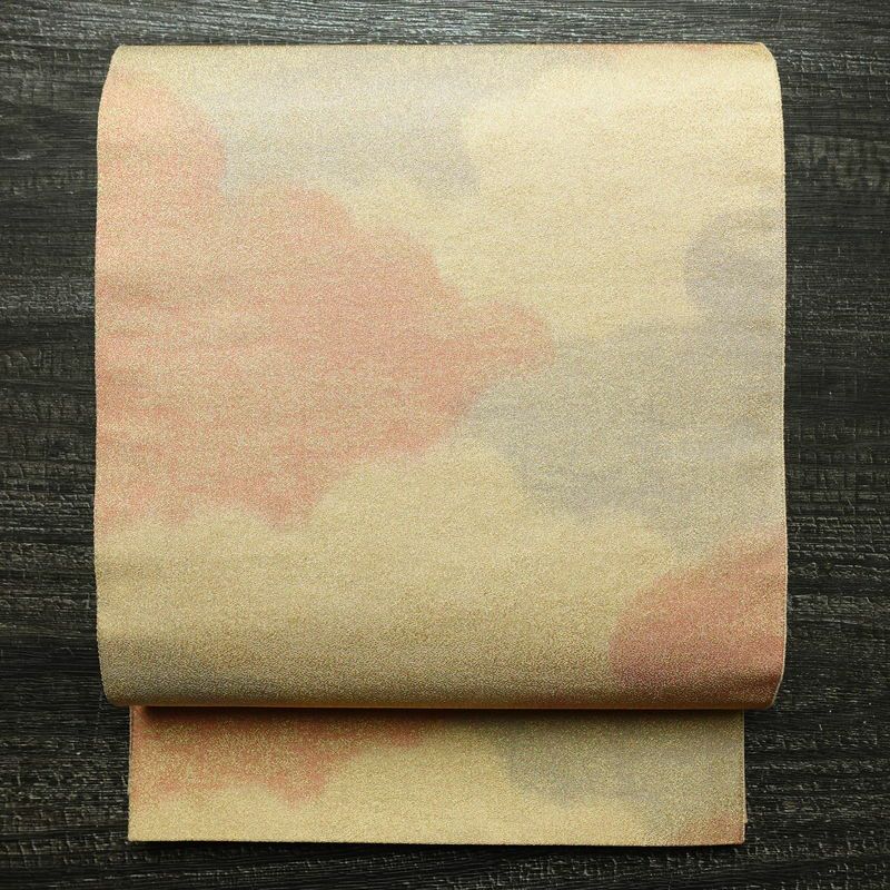 袋帯 全通柄 美品 フォーマル用 正絹 雲柄 金通し 帯 入学式 卒業式 結婚式 未使用品 多色使い_画像1