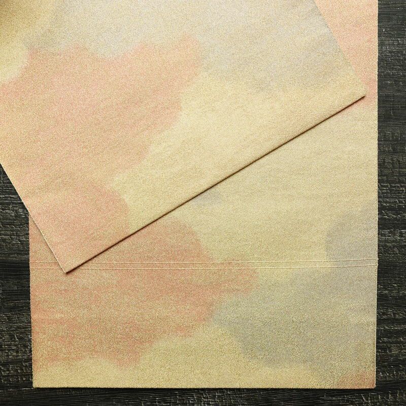 袋帯 全通柄 美品 フォーマル用 正絹 雲柄 金通し 帯 入学式 卒業式 結婚式 未使用品 多色使い_画像14