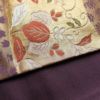 袋帯 六通柄 フォーマル用 正絹 花柄 箔 帯 入学式 卒業式 結婚式 椿 紫・藤色_画像12