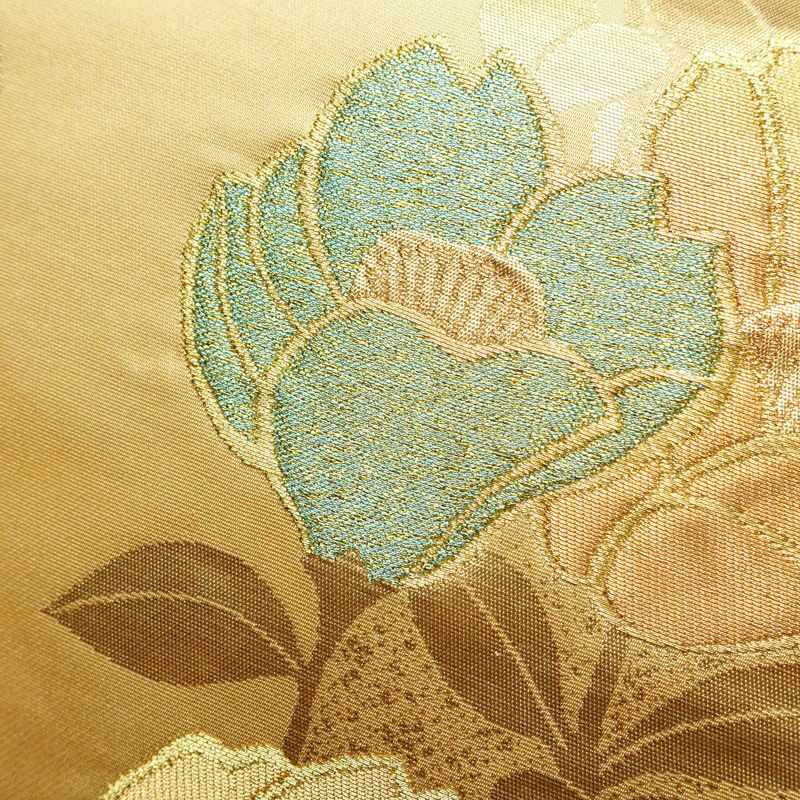 袋帯 六通柄 良品 フォーマル用 正絹 花柄 金糸 帯 入学式 卒業式 ベージュ_画像3